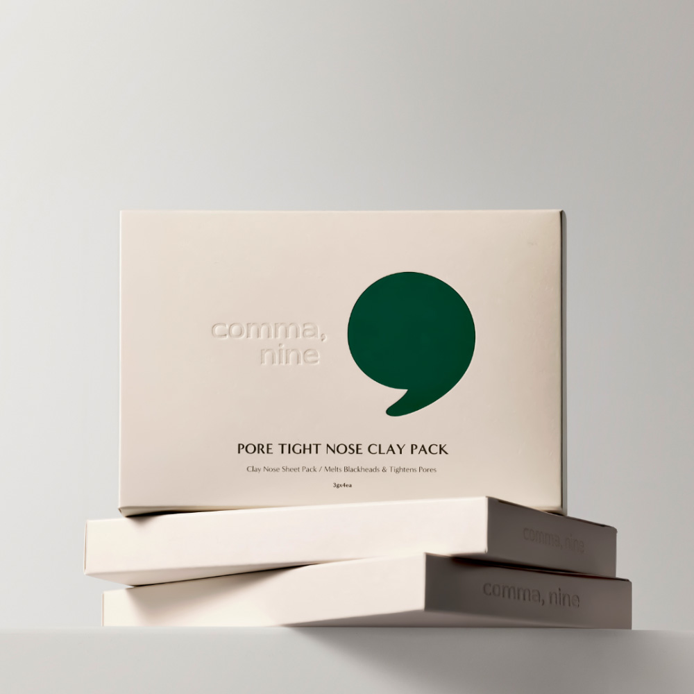 Mặt nạ đất sét se khít lỗ chân lông vùng mũi COMMA, NINE PORE TIGHT NOSE CLAY PACK 3G/4EA