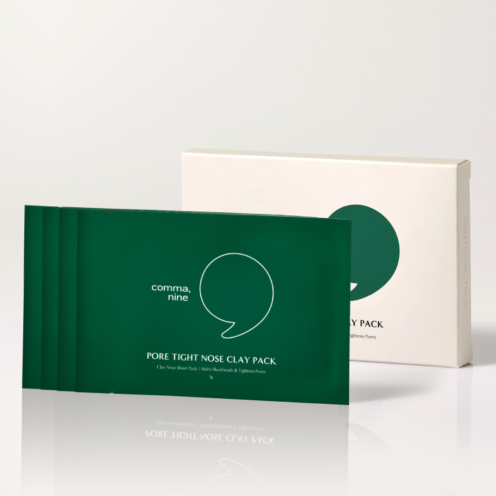 Mặt nạ đất sét se khít lỗ chân lông vùng mũi COMMA, NINE PORE TIGHT NOSE CLAY PACK 3G/4EA