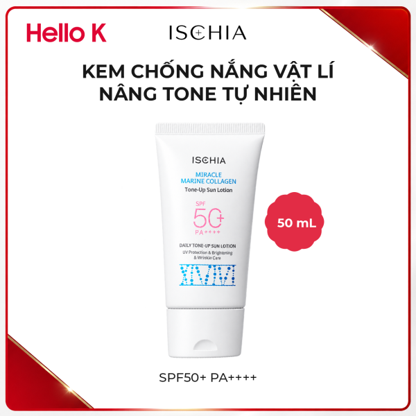 Kem chống nắng nâng tông ISCHIA MIRACLE COLLAGE TONER-UP SUN LOTION