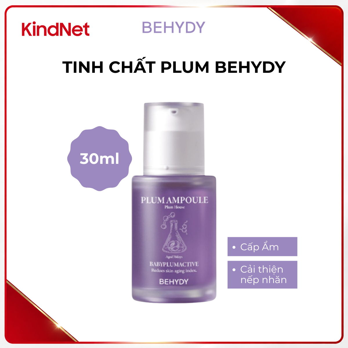 Ampoule chiết xuất từ mận Behydy Plum Ampoule 30ML