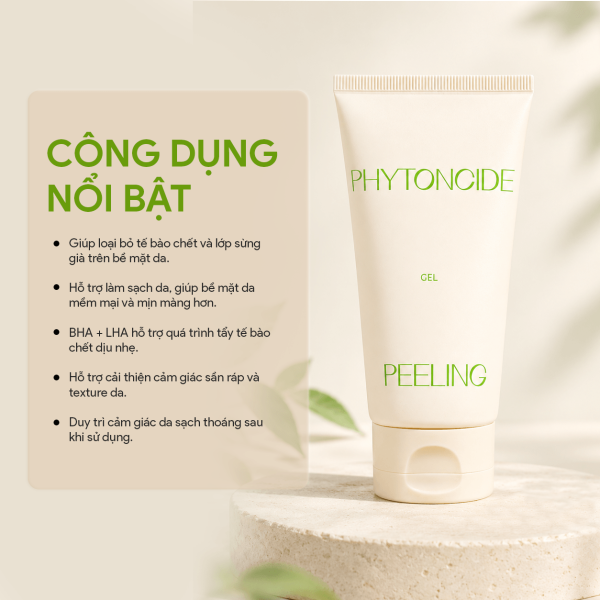 Alternative view of Gel tẩy tế bào chết dịu nhẹ Klavuu Phytoncide Peeling Gel 80ML