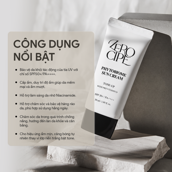 Alternative view of Kem chống nắng ZEROCIPE Phytobiome 50ML