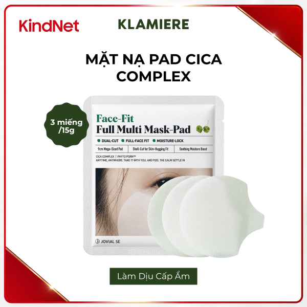 Mặt nạ dưỡng ẩm KLAMIERE FACE-FIT Full Multi Mask-Pad 3PADS/15G