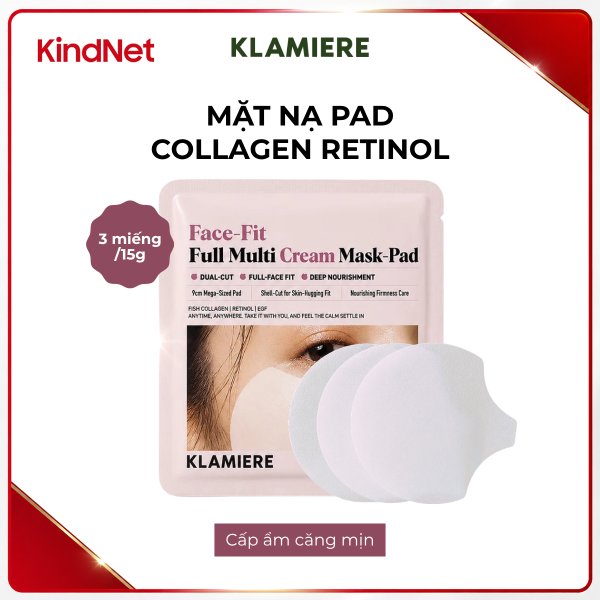 KLAMIERE FACE-FIT FULL MULTI CREAM MASK-PAD 3PADS/15G