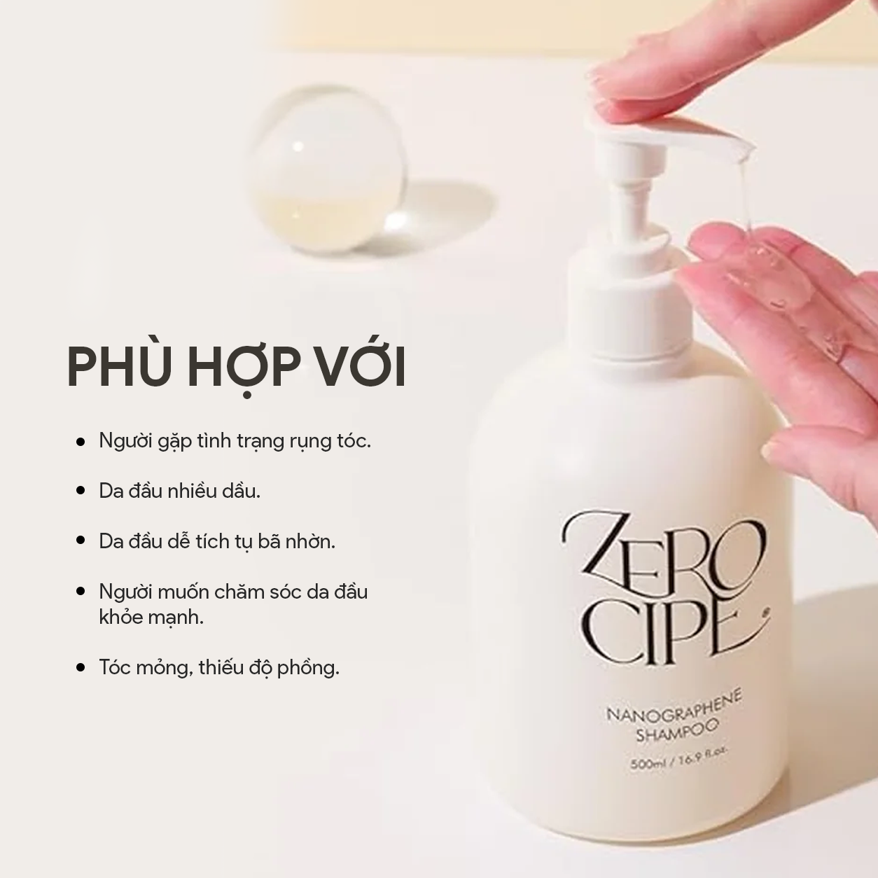 Dầu gội làm sạch sâu Zerocipe Nanographene Shampoo 500ML