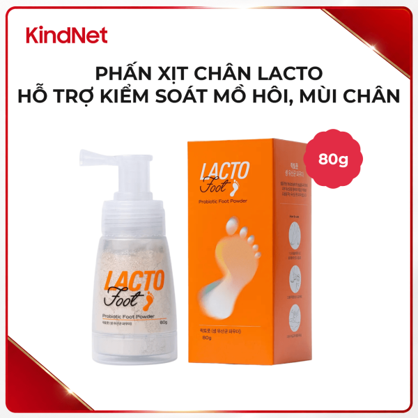 Bột khử mùi và chăm sóc bàn chân Lacto Foot Probiotic Foot Powder