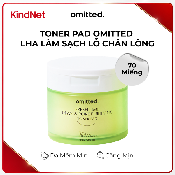 Omitted Fresh Lime Dewy & Pore Purifying Toner Pad 160ML/ 70PADS