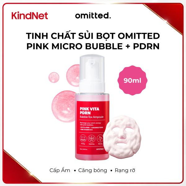 Omitted Pink Vita PDRN Bubble-Tox Ampoule
