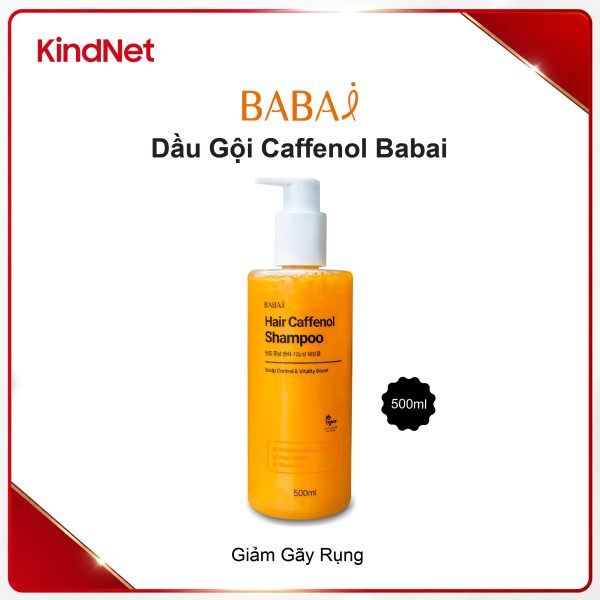 Dầu gội BABAI Hair Caffenol Shampoo 500ML