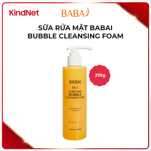 Sữa rửa mặt BABAI No.1 PURIFYING BUBBLE CLEANSING FOAM 210G
