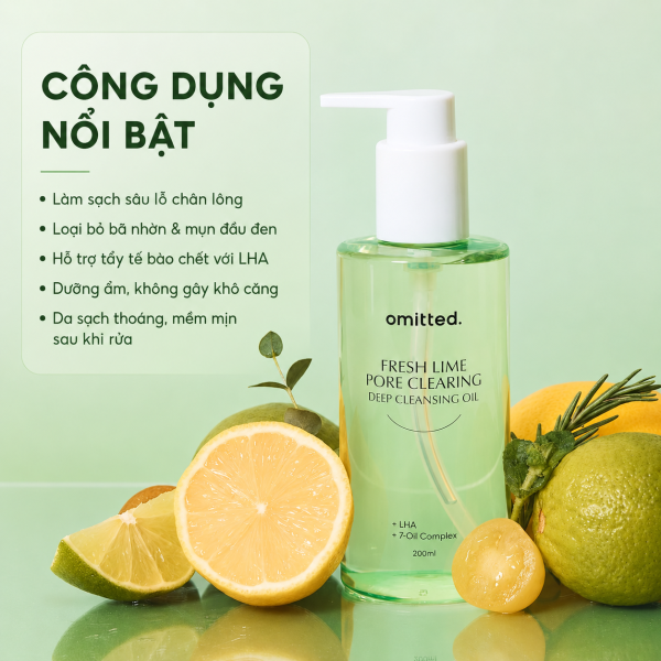 Alternative view of Omitted Fresh Lime Pore Clearing Deep Cleansing Oil 200ML