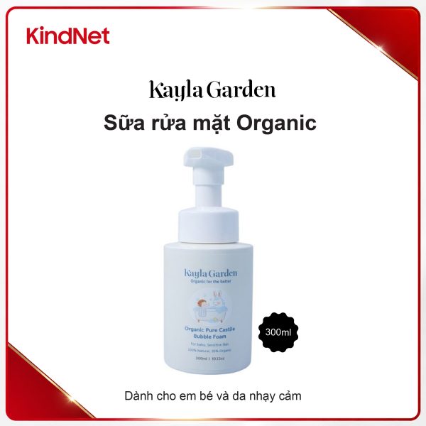 Kayla Garden Organic Pure Castile Bubble Foam 300ML