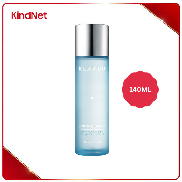 Nước cân bằng cấp ẩm cho da Klavuu Blue Pearlsation Oneday 8cups Marine Collagen Aqua Toner 140ML