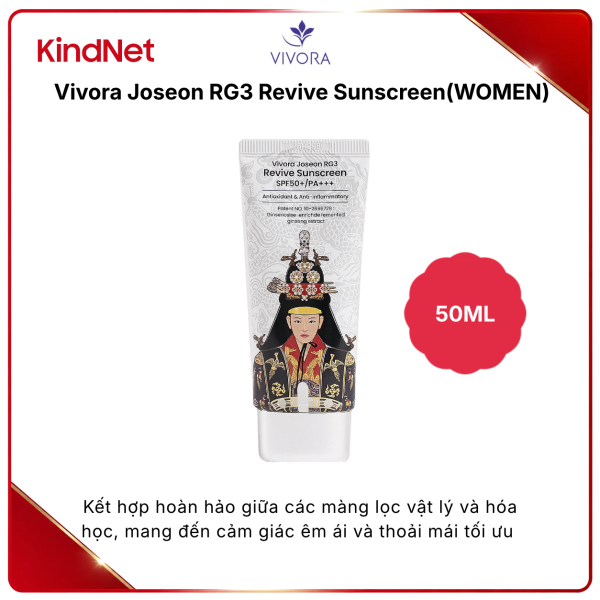Kem chống nắng Vivora Joseon RG3 Revive Sunscreen (WOMEN)