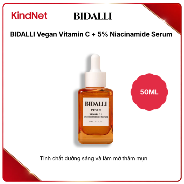BIDALLI Vegan Vitamin C + 5% Niacinamide Serum 50ml