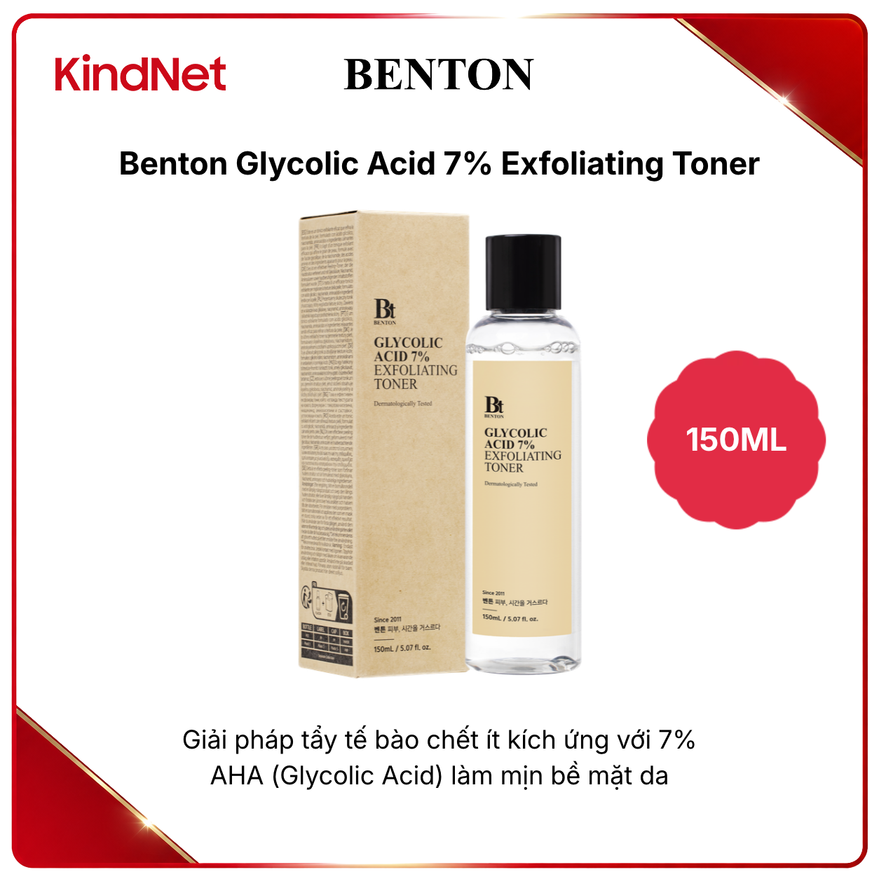 Benton Glycolic Acid 7% Exfoliating Toner
