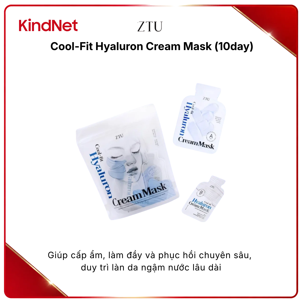 ZTU Cool-Fit Hyaluron Cream Mask (10day)