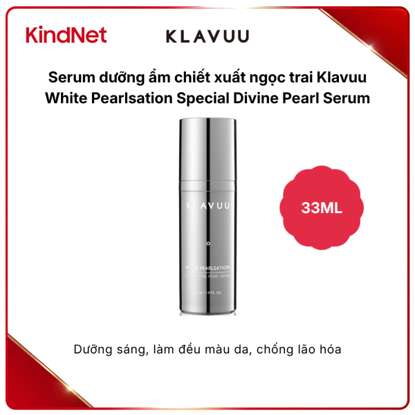 Serum dưỡng ẩm chiết xuất ngọc trai Klavuu White Pearlsation Special Divine Pearl Serum 33ML