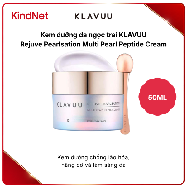 Kem dưỡng da ngọc trai KLAVUU Rejuve Pearlsation Multi Pearl Peptide Cream