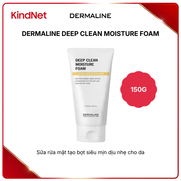 DERMALINE DEEP CLEAN MOISTURE FOAM