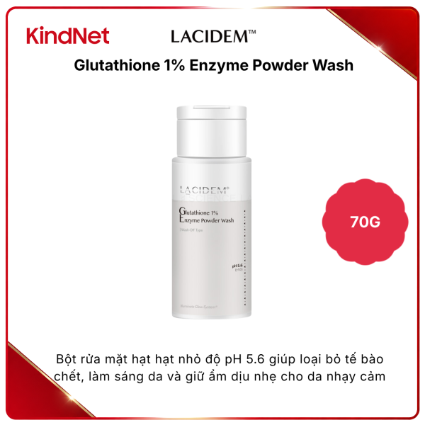 Lacidem Glutathione 1% Enzyme Powder Wash 70G