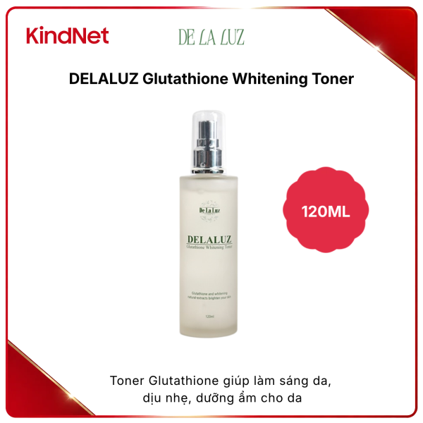 Toner Nước Dưỡng Trắng Da DELALUZ Glutathione