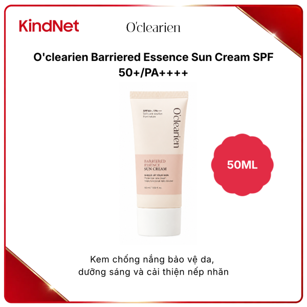 Kem chống nắng bảo vệ da O'clearien Barriered Essence Sun Cream SPF 50+/PA++++