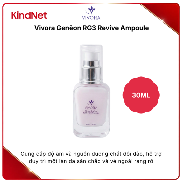 Ampoule tái tạo và phục hồi da Vivora Genēon RG3 Revive Ampoule