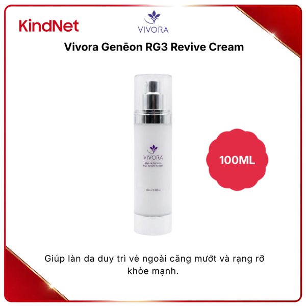 Kem dưỡng tái tạo và phục hồi da Vivora Genēon RG3 Revive Cream