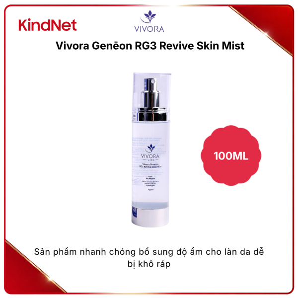 Xịt dưỡng tái tạo và phục hồi da Vivora Genēon RG3 Revive Skin Mist