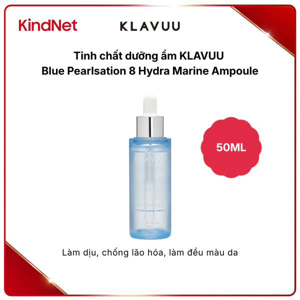 Tinh chất dưỡng ẩm KLAVUU Blue Pearlsation 8 Hydra Marine Ampoule 50ML
