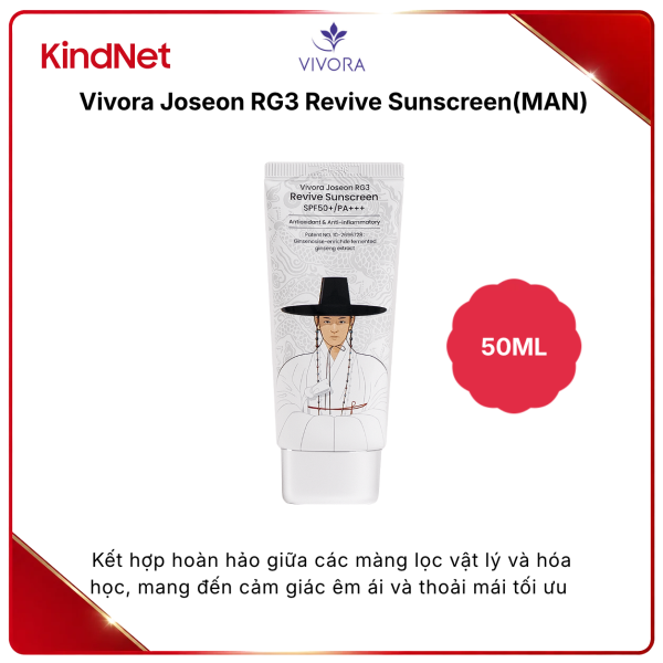 Kem chống nắng Vivora Joseon RG3 Revive Sunscreen (MAN)
