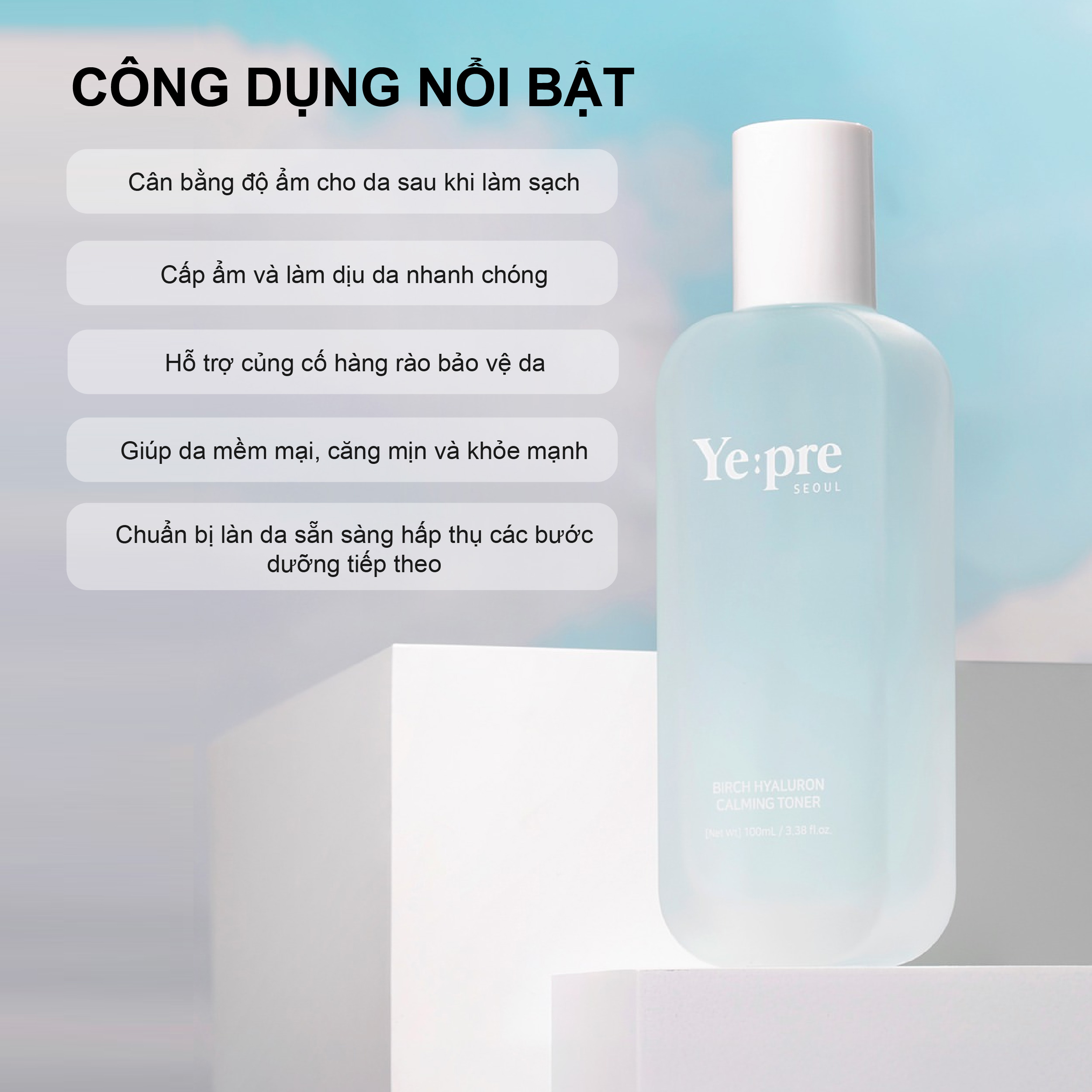 Birch Hyaluron Calming Toner 100ML