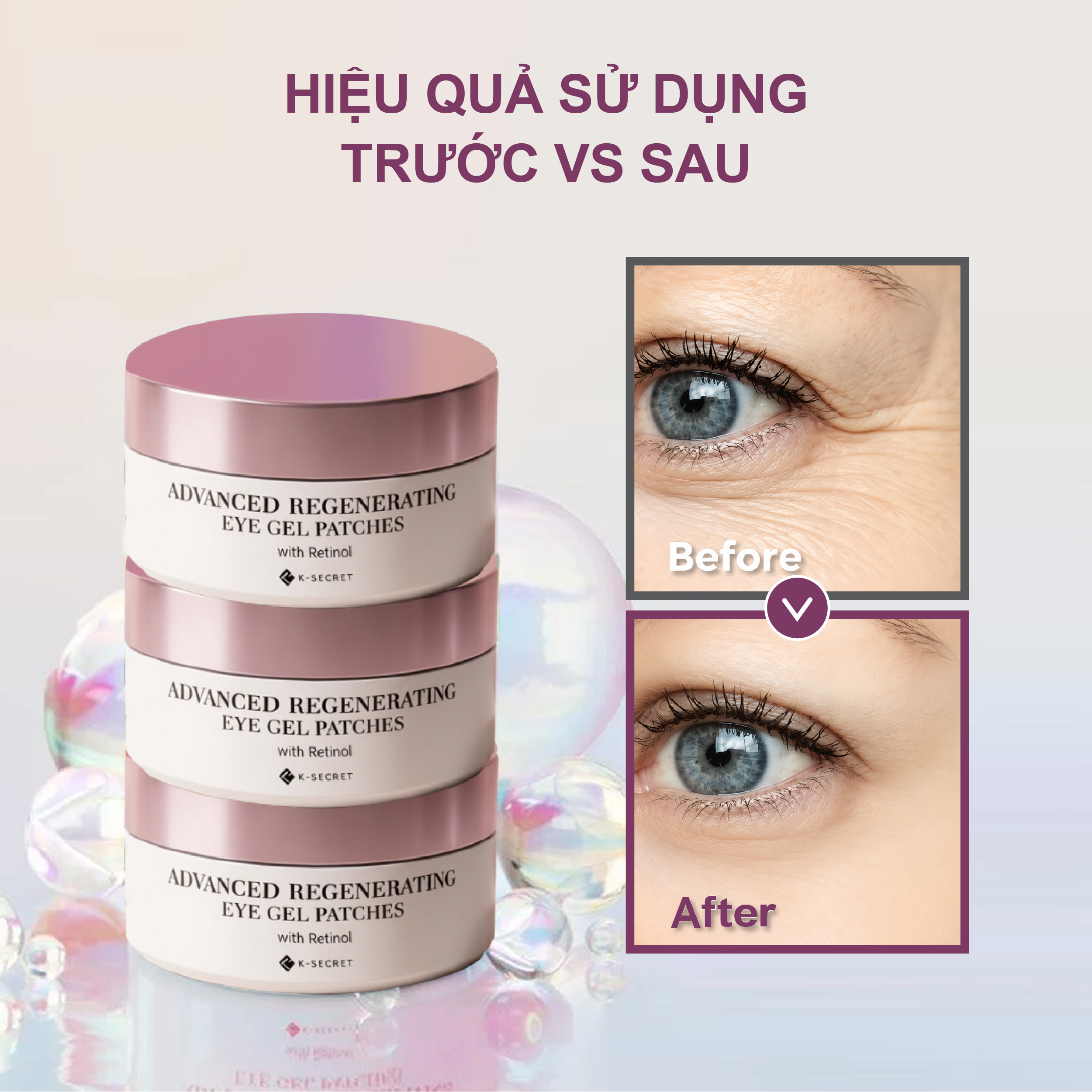 K-Secret Advanced Regenerating Eye Gel Patches 60EA/102G