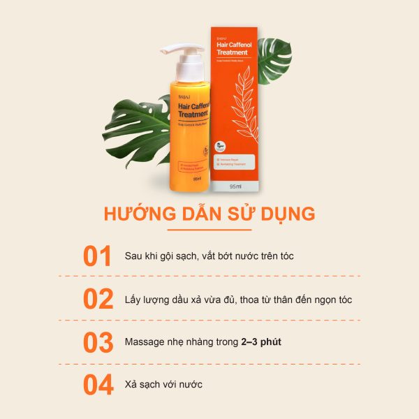 Alternative view of Dầu xả BABAI Hair Caffenol Treatment 95ML