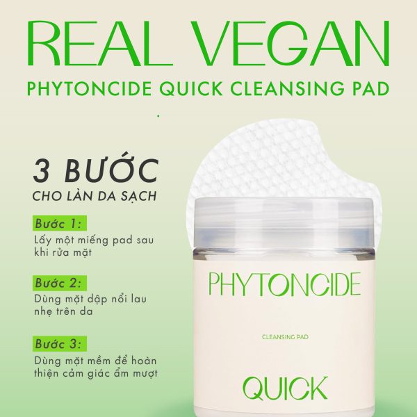 Alternative view of Miếng bông tẩy trang có thấm tẩm mỹ phẩm KLAVUU PHYTONCIDE QUICK CLEANSING PAD